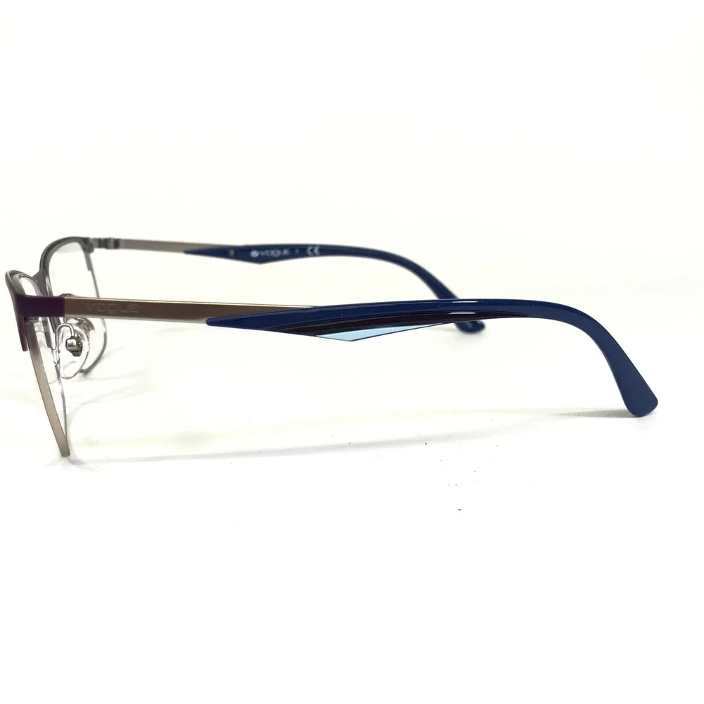 Vogue Eyeglasses Frames VO4110 965-S Matte Grey Blue Purple Plum 53-17-140